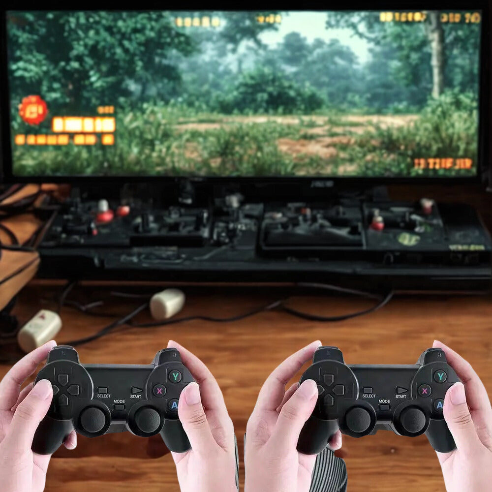 Video Game Stick M8 – Console rétro 4K, 10 000 jeux, 64 Go, double manette sans fil