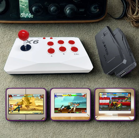 VILCORN Console de Jeux Arcade 4K – 41 000 Jeux Rétro + Double Joystick pour TV MAME/PS1/Sega